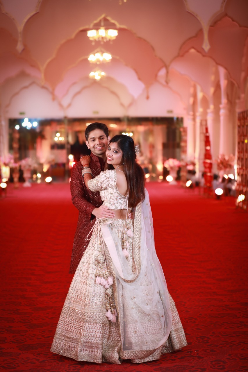 couples standing hand in hand destination wedding photography